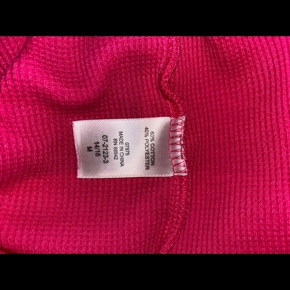 Women Within Thermal Rib Knit Top Size 14/16 M Colorful Casual Work Pullover‎ - Picture 5 of 6